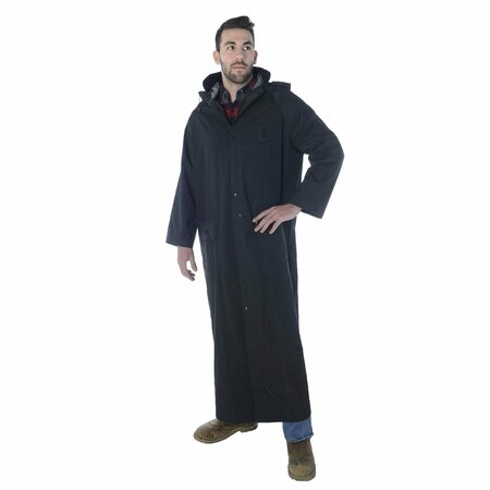 CORDOVA Raincoat, Renegade, 2-Piece, Black, 60 in, XL RC35B60XL